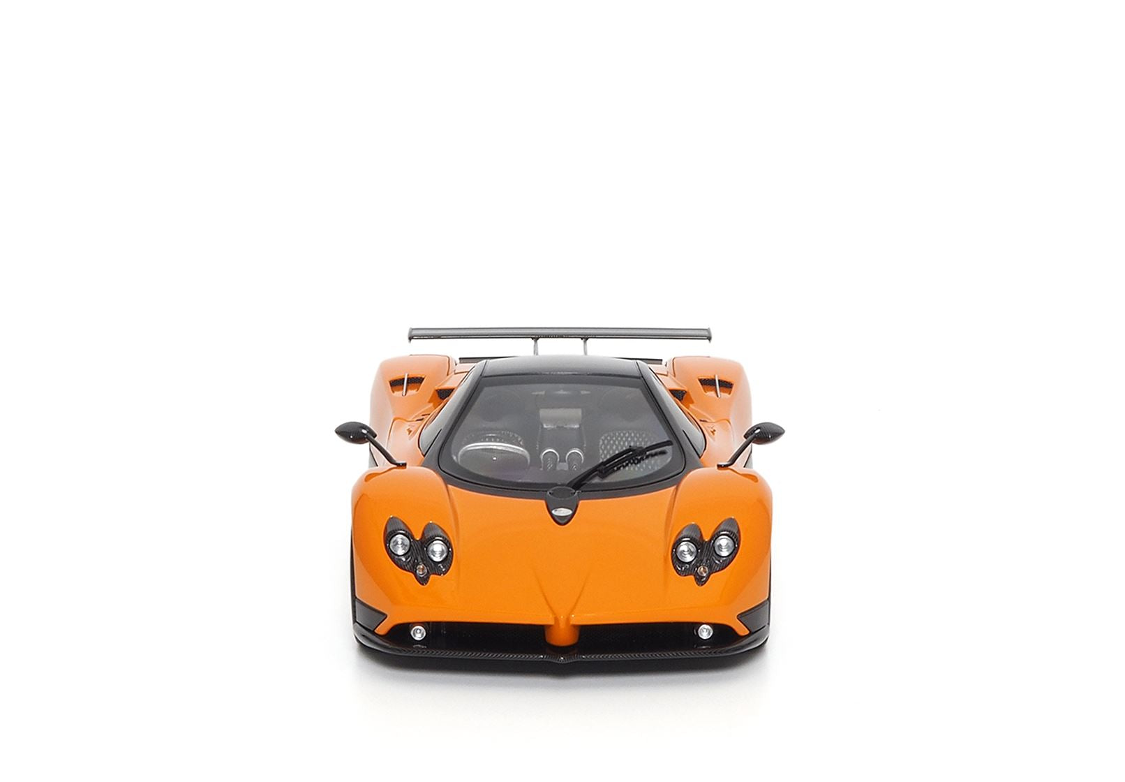 PAGANI ZONDA F DIECAST FULL OPEN ARANCIO ST. TROPEZ - SPECIAL PACK - Vroomi