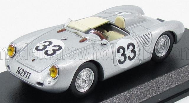 PORSCHE - 550RS SPIDER N 33 24h LE MANS 1957 HERRMANN - FRANKENBERG - ARGENT - Vroomi