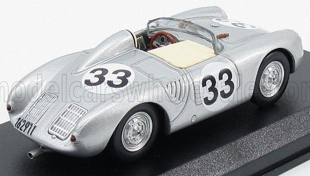 PORSCHE - 550RS SPIDER N 33 24h LE MANS 1957 HERRMANN - FRANKENBERG - ARGENT - Vroomi