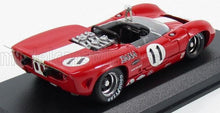 LOLA - T70 SPIDER N 11 BRIDGEHAMPTON 1967 L.MOTSCHEKER - ROSSO BIANCO - Vroomi
