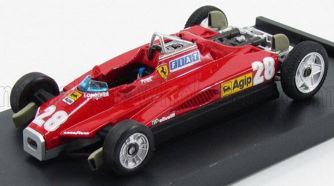FERRARI - F1 126C2 N 28 GP DI SAN MARINO A IMOLA 1982 DIDIER PIRONI T-CAR - VERSIONE DA TRASPORTO - TRANSPORT VERSION - ROSSO modellino in scala modellino Vroomi