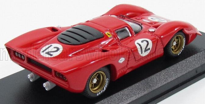 FERRARI - 312P COUPE N 12 BRIDGEHAMPTON 1969 P.RODRIGUEZ - RED - Vroomi