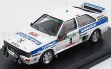 AUDI - QUATTRO FUNKBERATER N 9 7th RALLY OF PORTUGAL 1983 F.WITTMANN - P.DIEKMANN - WHITE BLUE - Vroomi