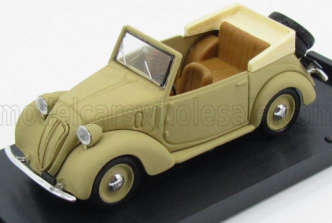 FIAT - 508C 1100 CABRIOLET COLONIALE 1937-39 - SAND Scale model car on Vroomi