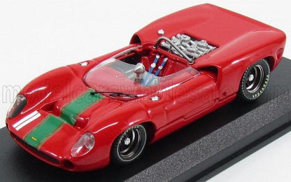 LOLA - T70 SPIDER N 11 VINCITRICE MOTORSPORT 1964 J.SURTEES  ROSSO VERDE - Vroomi