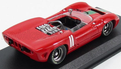 LOLA - T70 SPIDER N 11 VINCITRICE MOTORSPORT 1964 J.SURTEES  ROSSO VERDE - Vroomi