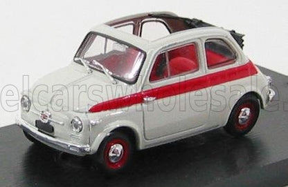 FIAT - 500 NUOVA SPORT APERTA 1957 - GREY Scale model car on Vroomi