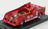 Voiture miniature die-cast 1:18 rouge, réplique de l'Alfa Romeo 33 SC 12, présentée par Vroomi pour les collectionneurs