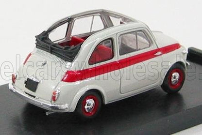 FIAT - 500 NUOVA SPORT APERTA 1957 - GREY Scale model car on Vroomi
