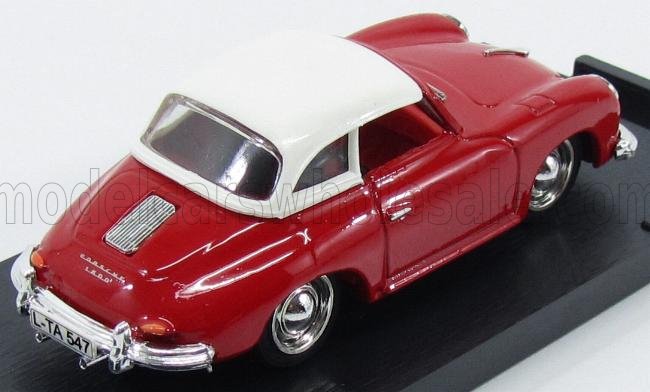 PORSCHE - 356 HARD TOP 1952 - RED WHITE Scale model car on Vroomi