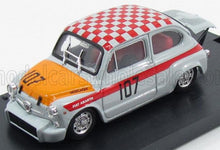 FIAT - 600 ABARTH 1000 CORSA N 107 WINNER 500km NURBURGRING 1967 EDELHOF - GREY ORANGE Scale model car on Vroomi