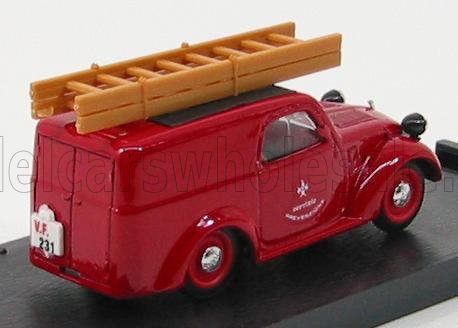 FIAT - 500B VAN VIGILI DEL FUOCO SERVIZIO PREVENZIONE 1946 - RED Scale model car on Vroomi