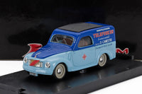 Blue and light blue Telefunken scale model car, vintage van replica at Vroomi