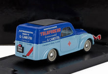 FIAT - 500C BELVEDERE VAN TELEFUNKEN ASSISTENZA 1950 - LIGHT BLUE BLUE Scale model car on Vroomi
