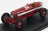 Voiture miniature de course vintage rouge avec le #24, présentée sur socle noir — Vroomi