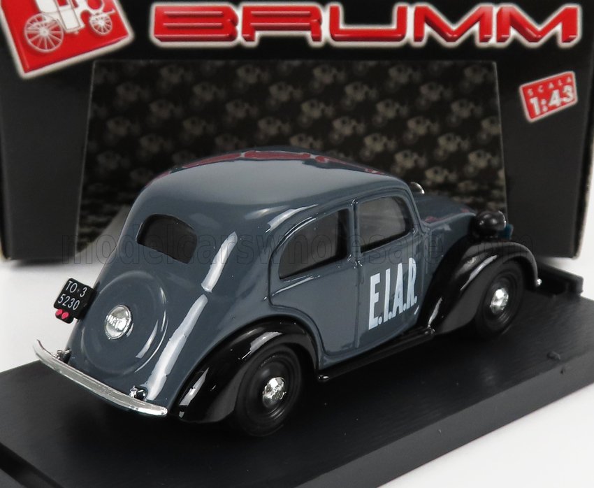 FIAT - 508C EIAR 1948 - GREY BLACK Scale model car on Vroomi