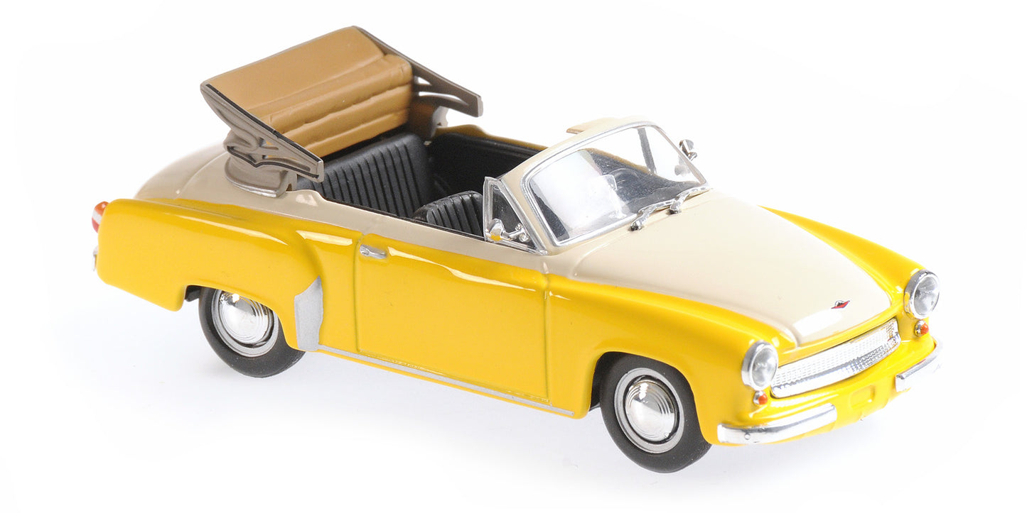WARTBURG A 311 CABRIOLET YELLOW &amp; WHITE 1958