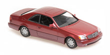 MERCEDES BENZ 600 SEC COUPE RED METALLIC 1992