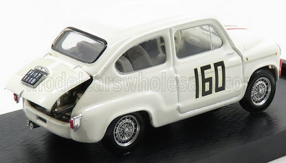 FIAT - 600 850 TC ABARTH N 160 PIEVE S.STEFANO 1962 PIERO FALORNI - WHITE Scale model car on Vroomi