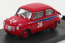 FIAT - 600 ABARTH 750 N 26 MILLE MIGLIA 1956 D.COGNA - RED Scale model car on Vroomi