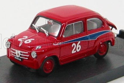 FIAT - 600 ABARTH 750 N 26 MILLE MIGLIA 1956 D.COGNA - RED Scale model car on Vroomi