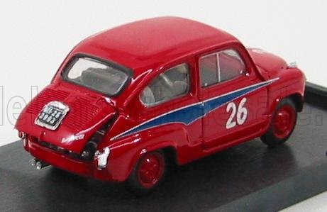 FIAT - 600 ABARTH 750 N 26 MILLE MIGLIA 1956 D.COGNA - RED Scale model car on Vroomi