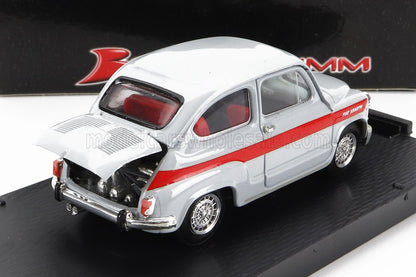 FIAT - 600 ABARTH 850TC CORSA 1966 - GREY RED Scale model car on Vroomi