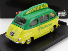 FIAT - 600 MULTIPLA - ENCICLOPEDIA MOTTA 1956 - YELLOW GREEN Scale model car on Vroomi