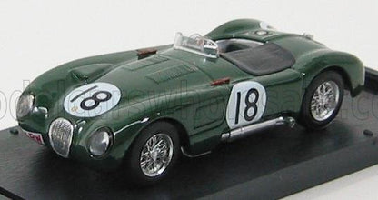 JAGUAR - XK120 C-TYPE SPIDER 3.4L TEAM JAGUAR CARS LTD N 18 WINNER 24h LE MANS 1953 TONY ROLT - DUNCAN HAMILTON - BRITISH RACING GREEN Scale model car on Vroomi