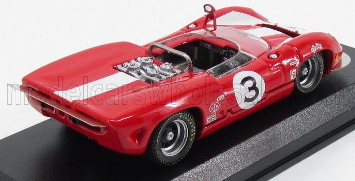 LOLA - T70 MK2 SPIDER N 3 VINCITORE CAN-AM ST JOVITE 1966 J.SURTEES  ROSSO - Vroomi