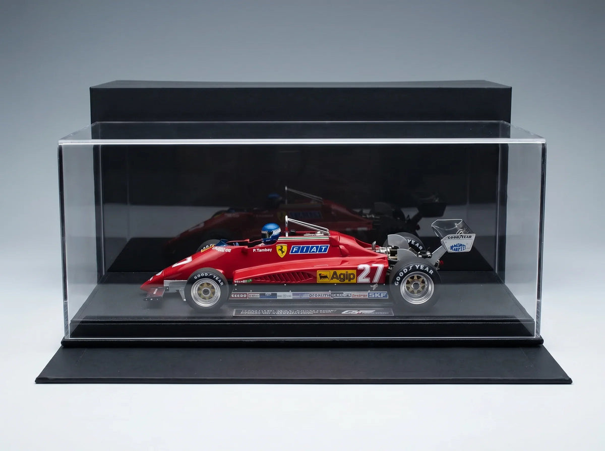 Ferrari F1 126C2 Late Version No. 27 Patrick Tambay 2nd Monza Italy GP 1982 with Driver GP Replicas 1:18 scale model - image 2