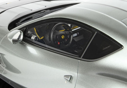 FERRARI 812 COMPETIZIONE SILVER STRIPE COBURN GREY - Vroomi