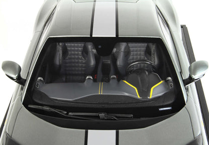 FERRARI 812 COMPETIZIONE SILVER STRIPE COBURN GREY - Vroomi