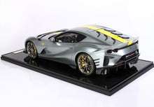 FERRARI 812 COMPETIZIONE YELLOW STRIPE COBURN GREY - Vroomi