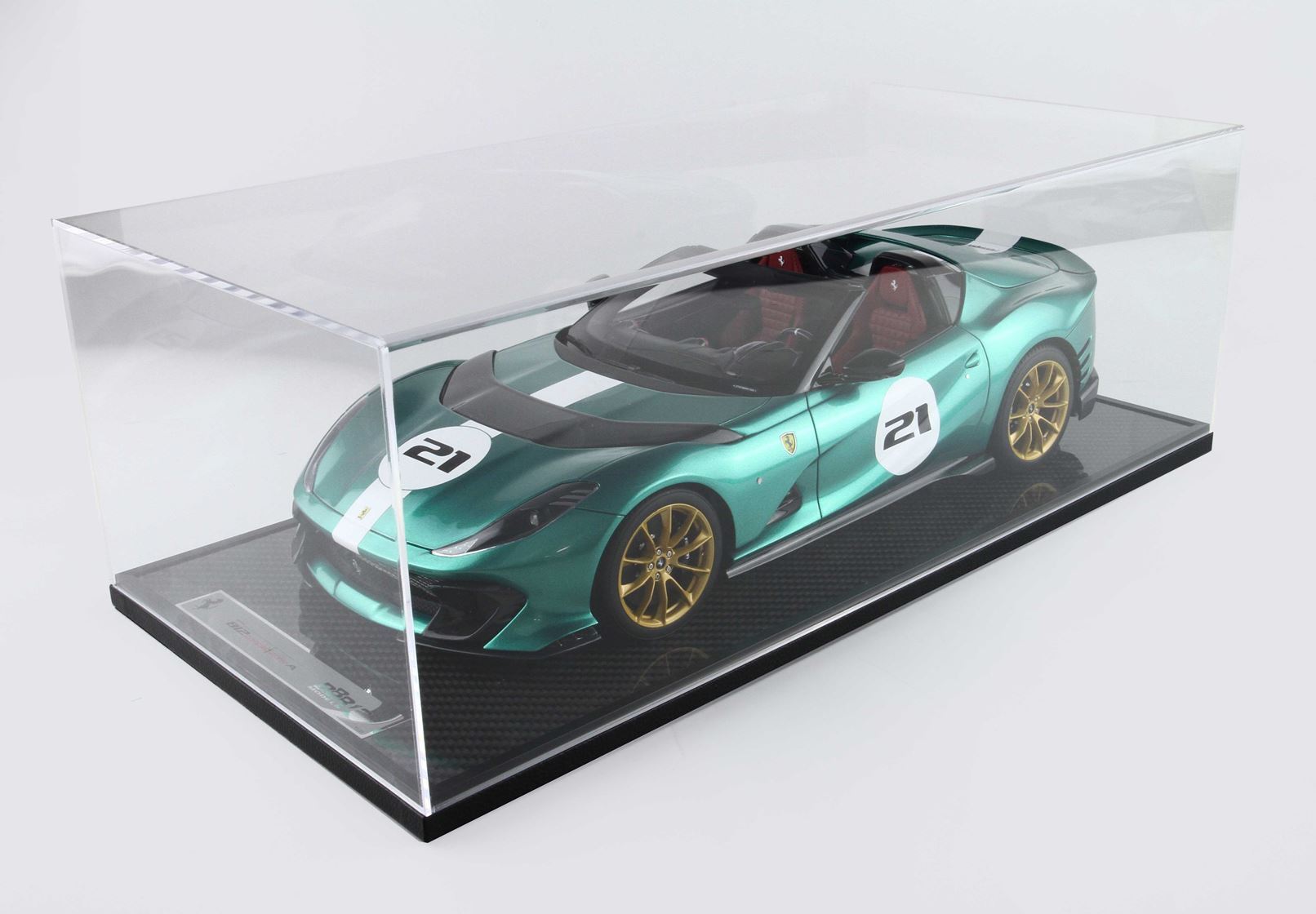 FERRARI 812 COMPETIZIONE A SCALE 1/12 GREEN JEWEL - Vroomi