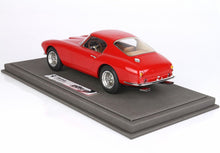 Red Ferrari 250 SWB scale model car on gray display base, available through Vroomi marketplace