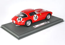Red Ferrari 340 MM model with number 14 on gray display base, offered on Vroomi