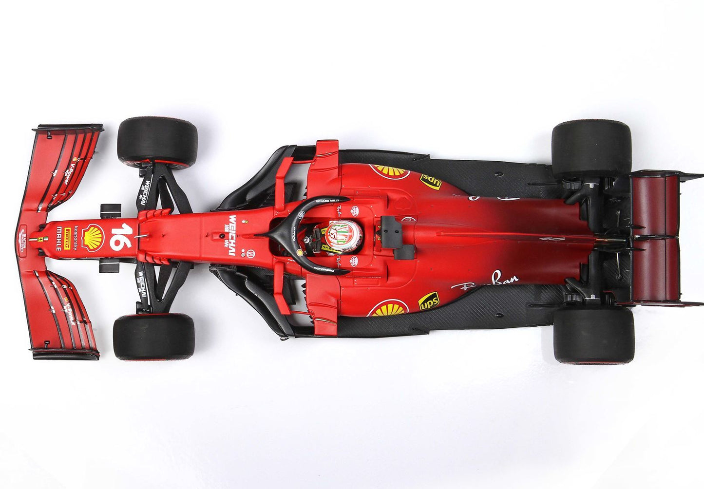 FERRARI SF21 GRAN PREMIO DEL MADE IN ITALY CHARLES LECLERC CAR N. 16 RED SOFT TIRES - Vroomi