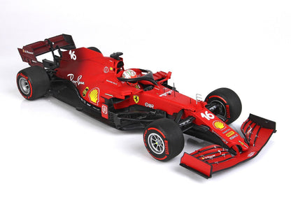 FERRARI SF21 GRAN PREMIO DEL MADE IN ITALY CHARLES LECLERC CAR N. 16 RED SOFT TIRES - Vroomi