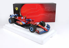 FERRARI SF24 GP USA MIAMI 2024 - POLIFOAM PACKAGING SPECIALE LIVREA AZZURRO SAINZ - Vroomi
