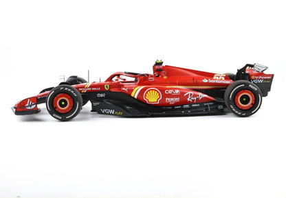FERRARI SF24 AUSTRALIAN GP 2024 DIECAST - POLIFOAM PACKAGING CARLOS SAINZ VINCITORE - Vroomi