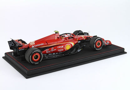 FERRARI SF24 AUSTRALIAN GP 2024 DIECAST - LUXURY PACKAGING CARLOS SAINZ-PRIMO CLASSIFICATO - Vroomi