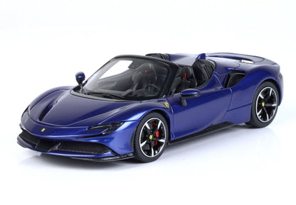 FERRARI SF90 SPIDER BLU ELETTRICO METAL - Vroomi