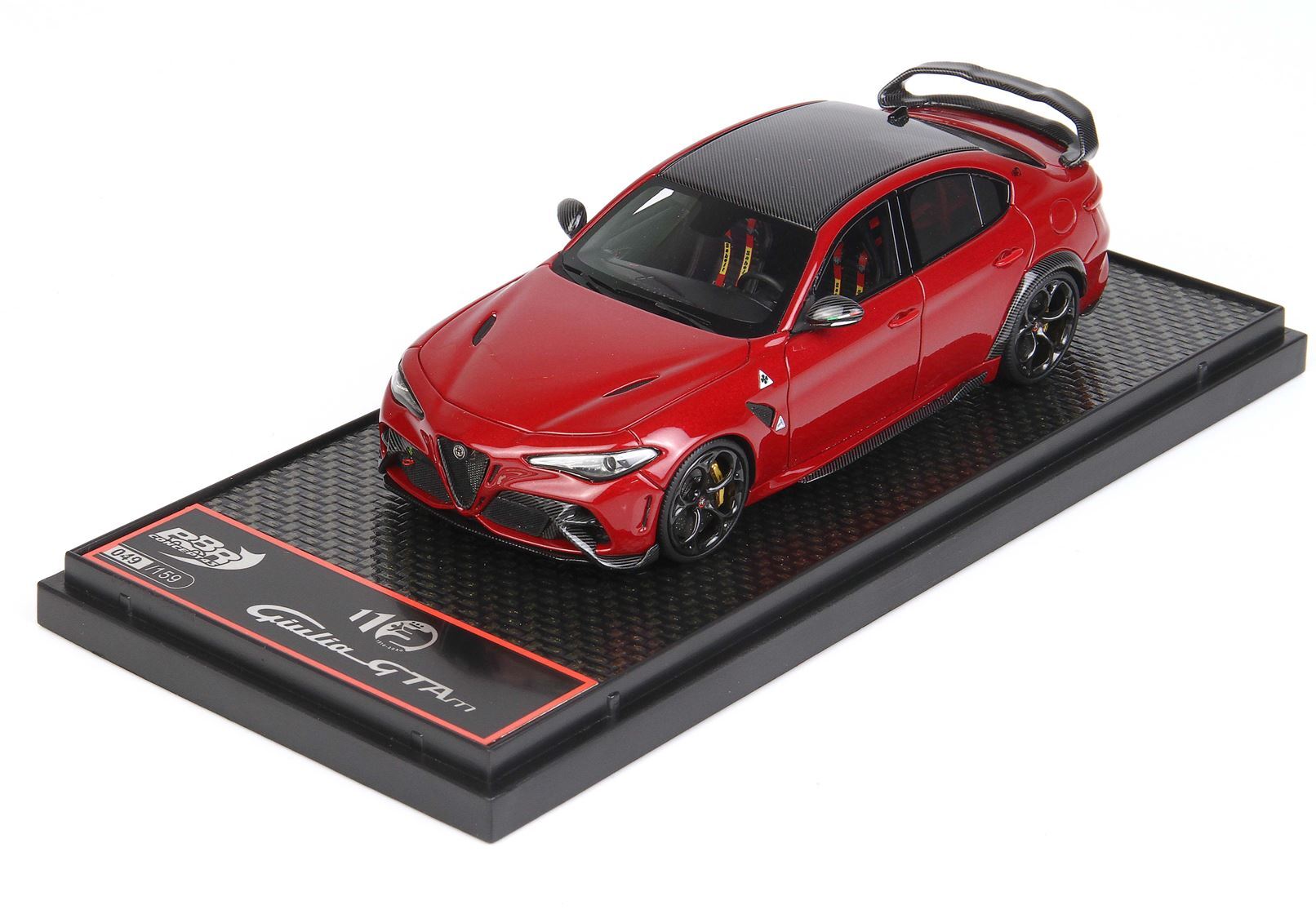 ALFA ROMEO GIULIA GTAM - CINTURE ROSSE ROSSO COMPETIZIONE - Vroomi