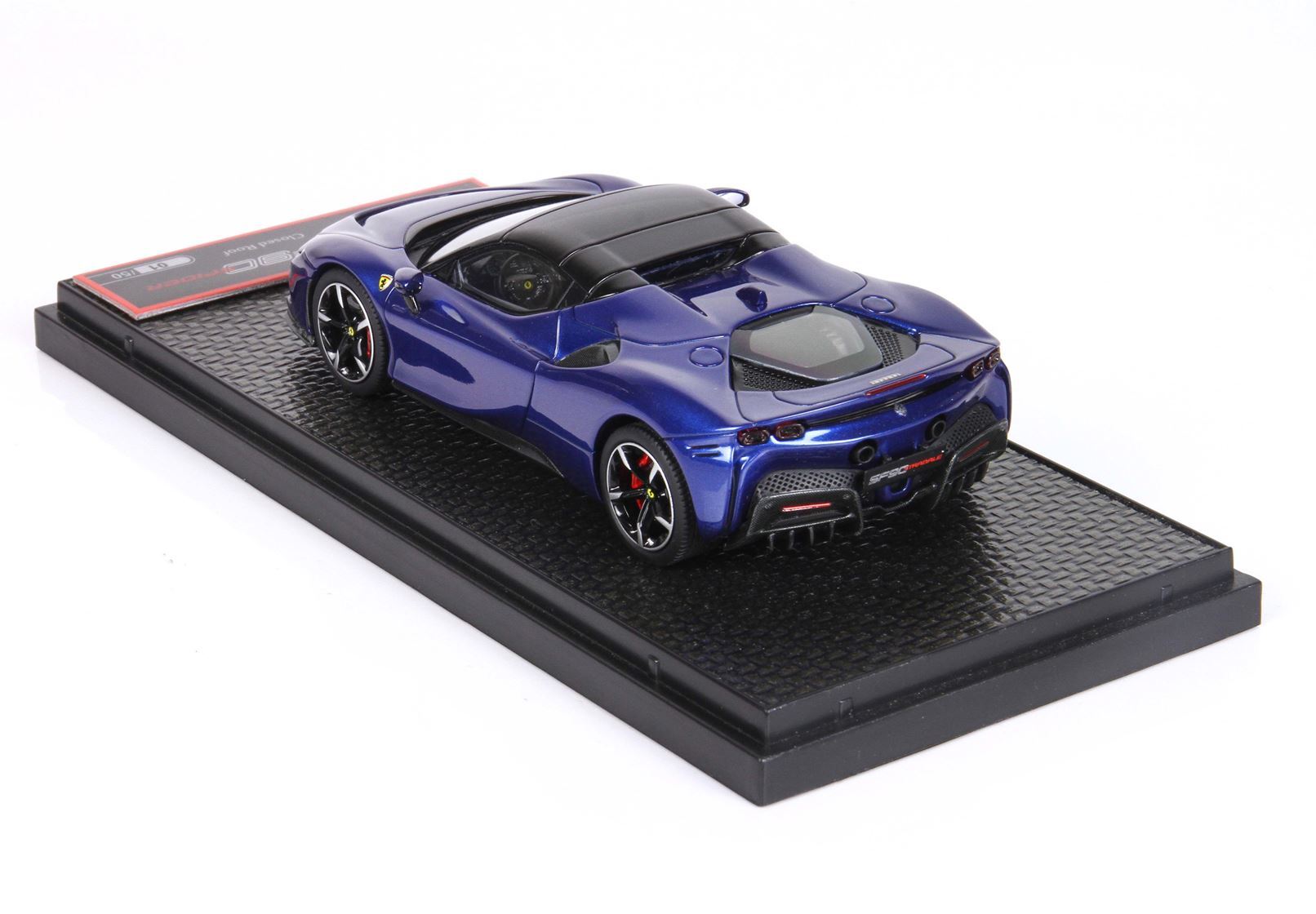 FERRARI SF90 SPIDER - CLOSED ROOF BLU ELETTRICO METAL - Vroomi