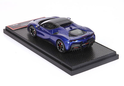 FERRARI SF90 SPIDER - CLOSED ROOF BLU ELETTRICO METAL - Vroomi