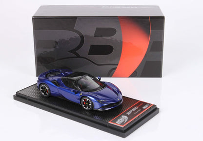 FERRARI SF90 SPIDER - CLOSED ROOF BLU ELETTRICO METAL - Vroomi