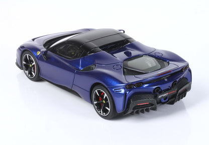 FERRARI SF90 SPIDER - CLOSED ROOF BLU ELETTRICO METAL - Vroomi