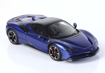FERRARI SF90 SPIDER - CLOSED ROOF BLU ELETTRICO METAL - Vroomi