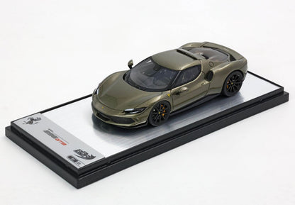 FERRARI 296 GTB VERDE MANZONI LUCIDO E CAPPELLO - Vroomi